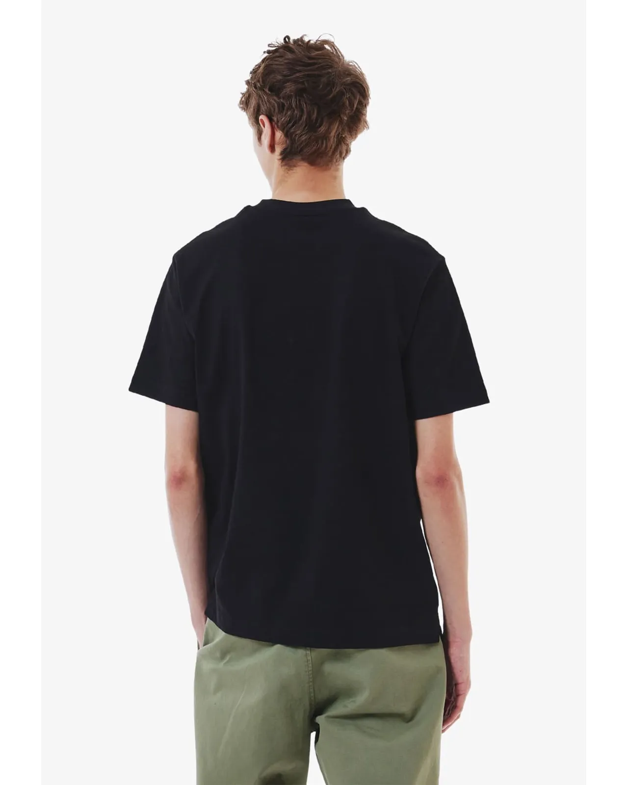 メンズ ヘビーウェイトブランドネーム ラバープリント ロゴ半袖Tシャツ 