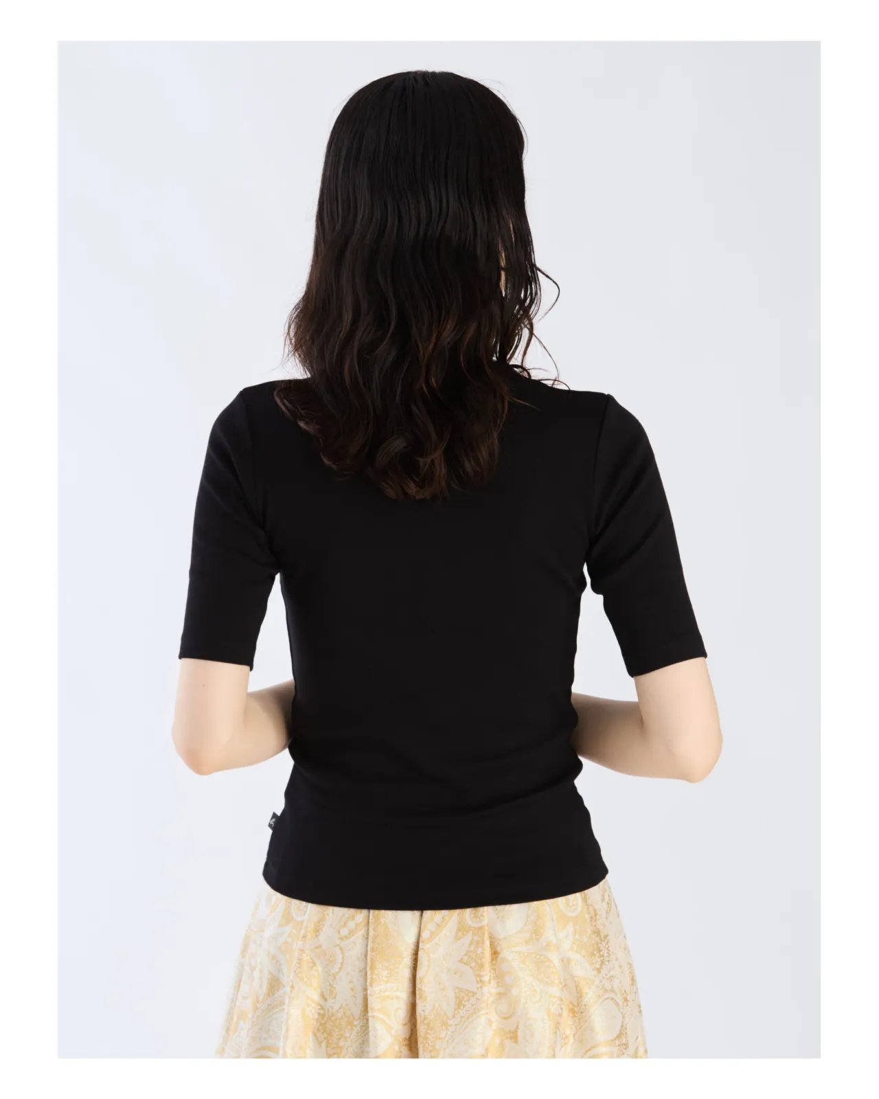 オーガニックコットン 半袖 ハイネックTシャツ ”Vian” | Matsuya Ginza