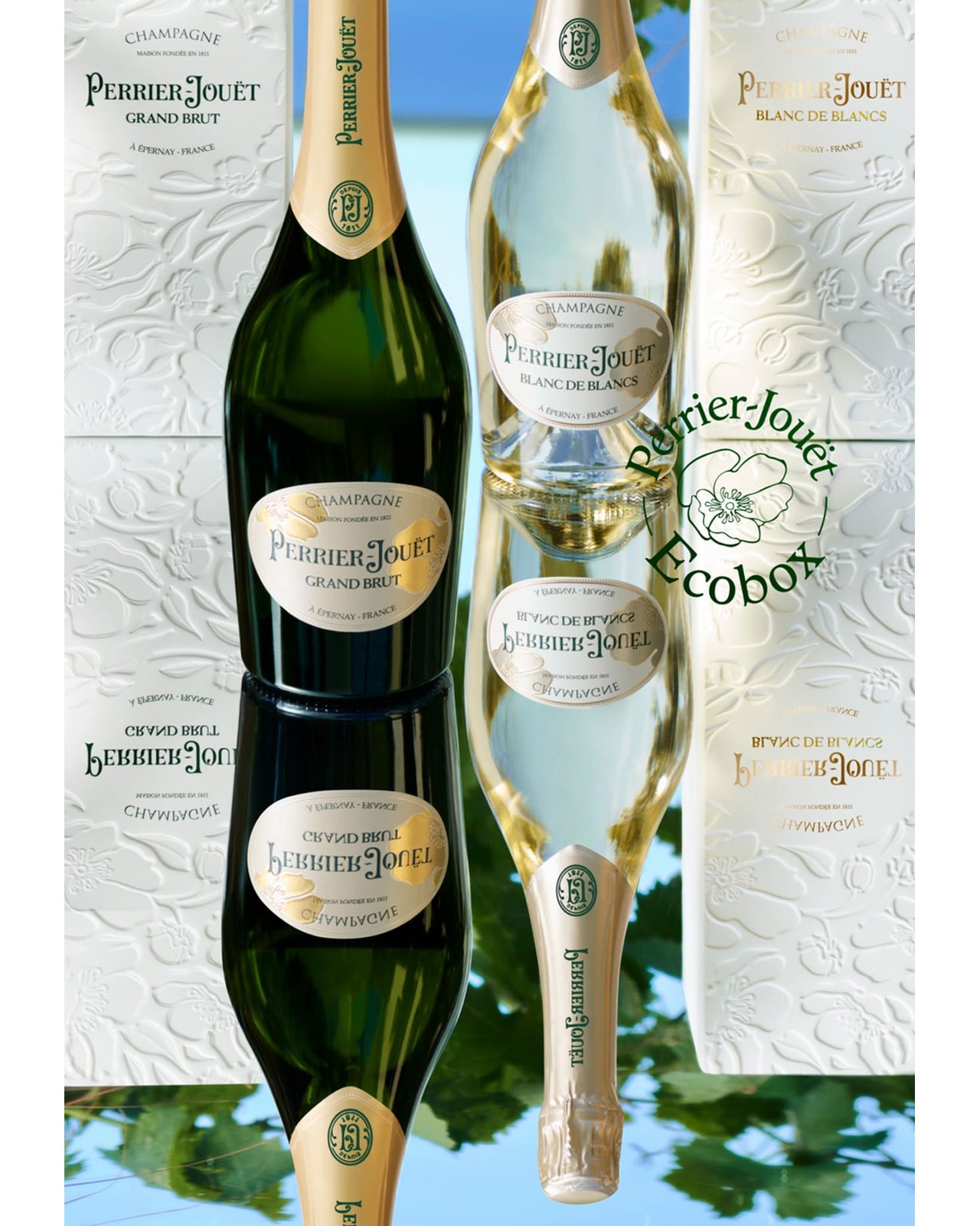 ペリエジュエ グランブリュット750ml 2本セット ペリエ ジュエ グラン ブリュット グラス2脚セット エコロジカル