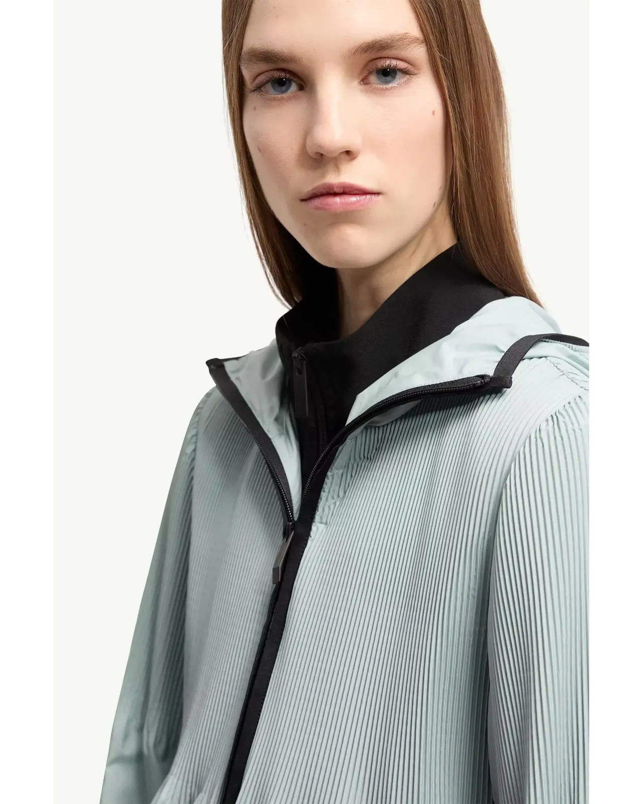 Anemone Pleated Hooded Jacket | Matsuya Ginza