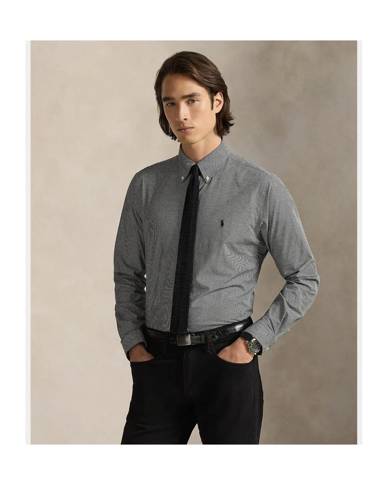 POLO RALPH LAUREN クラシック フィット チェック ストレッチ ポプリン