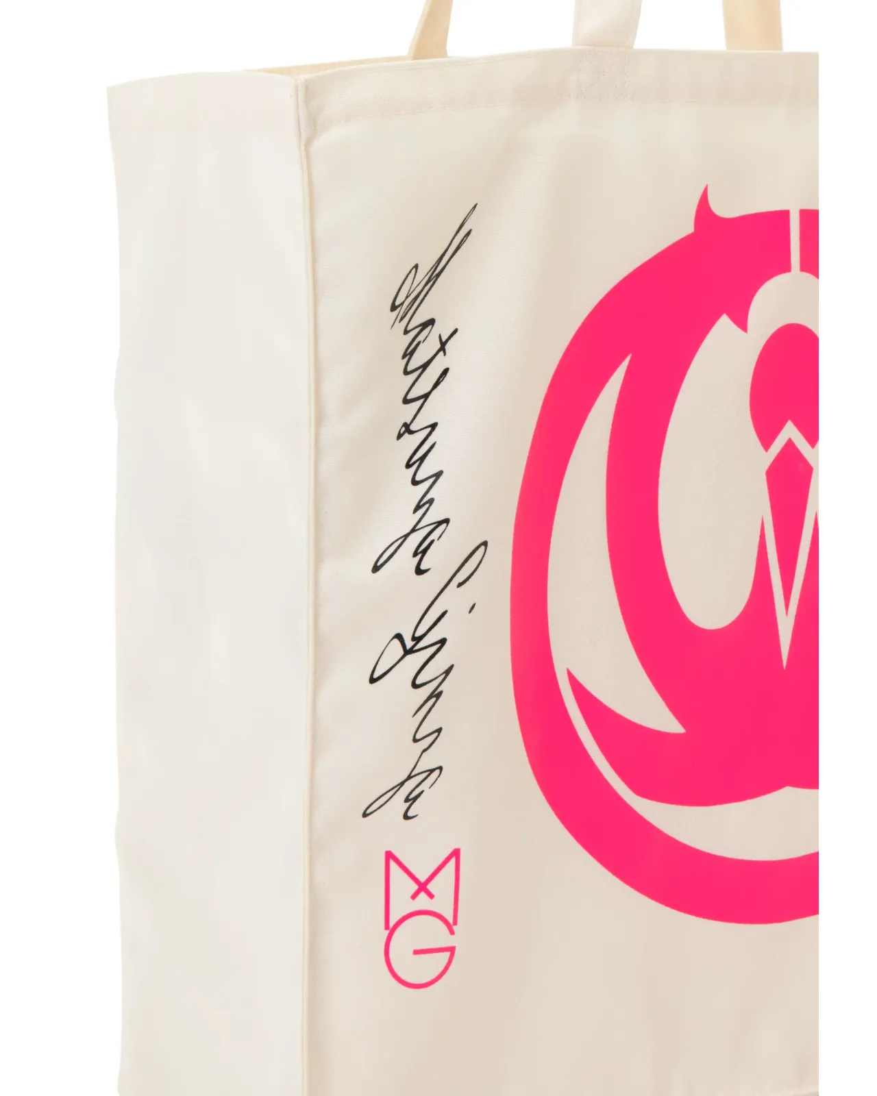 トートバッグ（松鶴マーク） ロゴ：ピンク | Matsuya Ginza