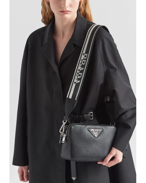 PRADA ショルダーバッグ　マイクロバック　ライラック PRADA□【国内発】Re-Nylon xクロコダイルレザー ショルダー