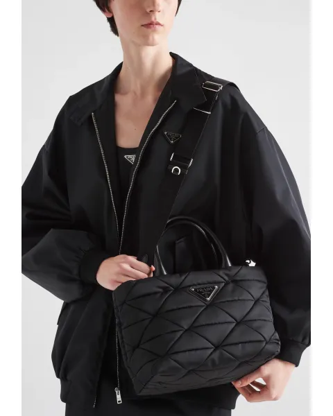 スモール パデッド Re-Nylon トートバッグ 1BG436 RDJN F0002 V OOO