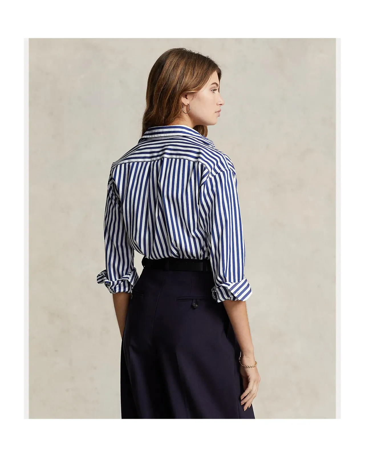 POLO RALPH LAUREN リラックス フィット ストライプド コットン シャツ 