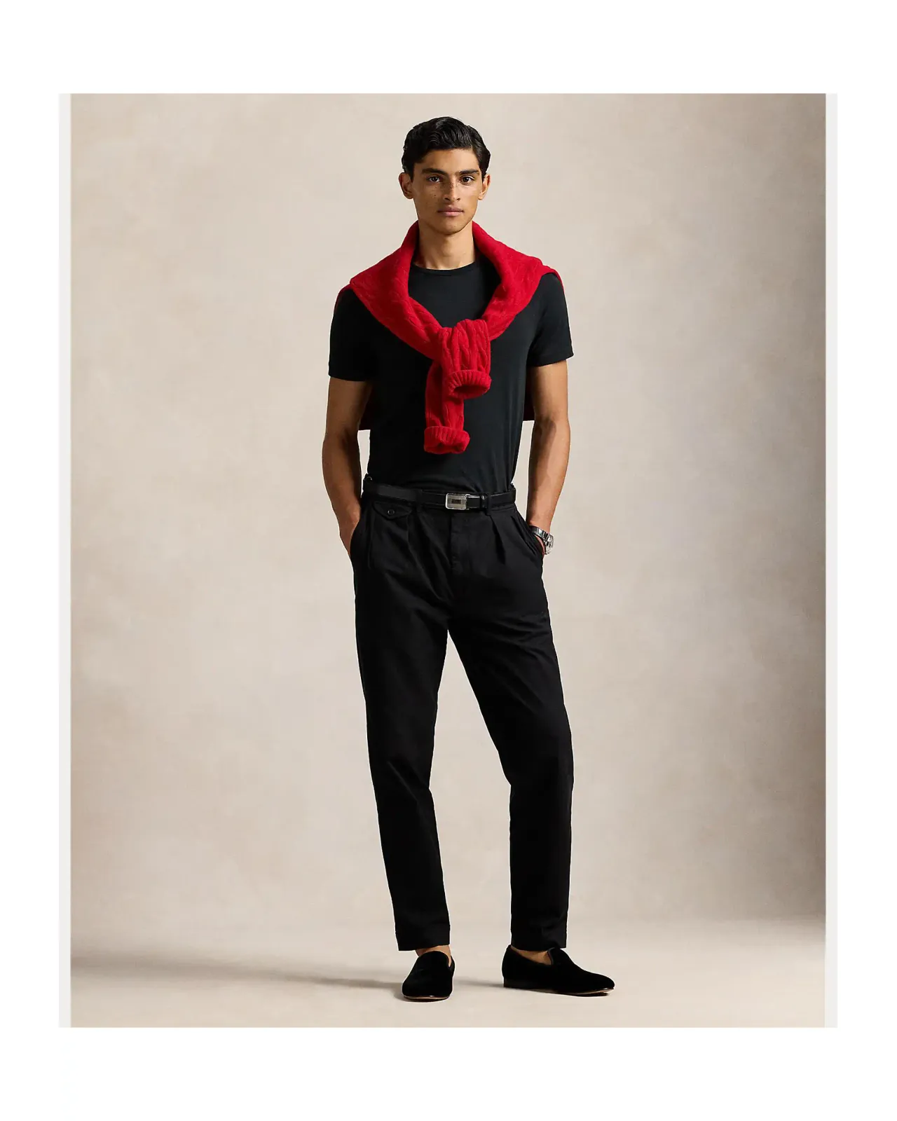 POLO RALPH LAUREN カスタム スリム フィット ジャージー クルーネック