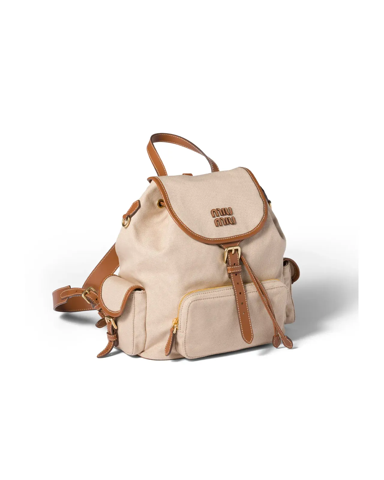 Canvas x Leather Backpack | Matsuya Ginza