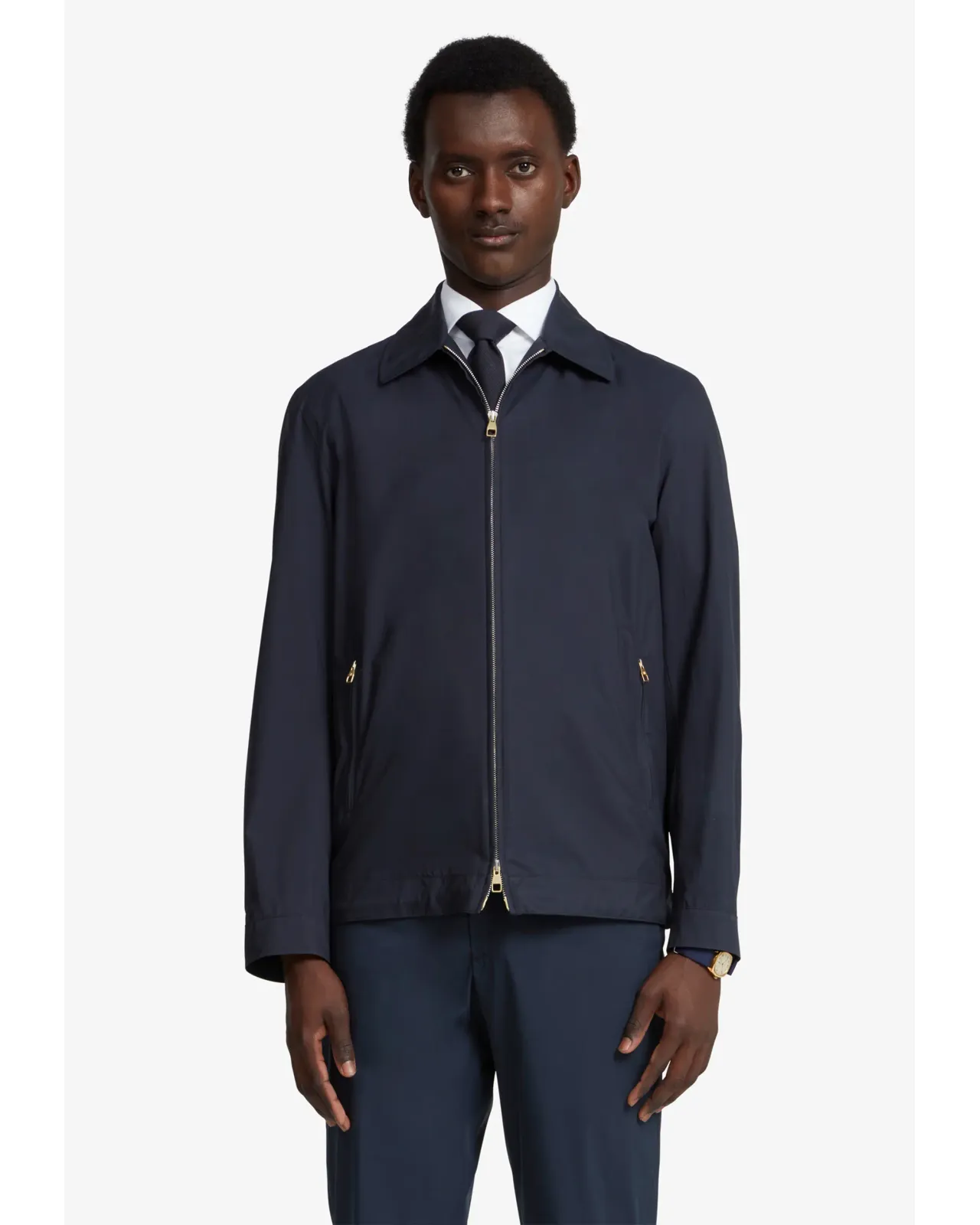 ライトウェイト シルク ハリントンジャケット | Matsuya Ginza