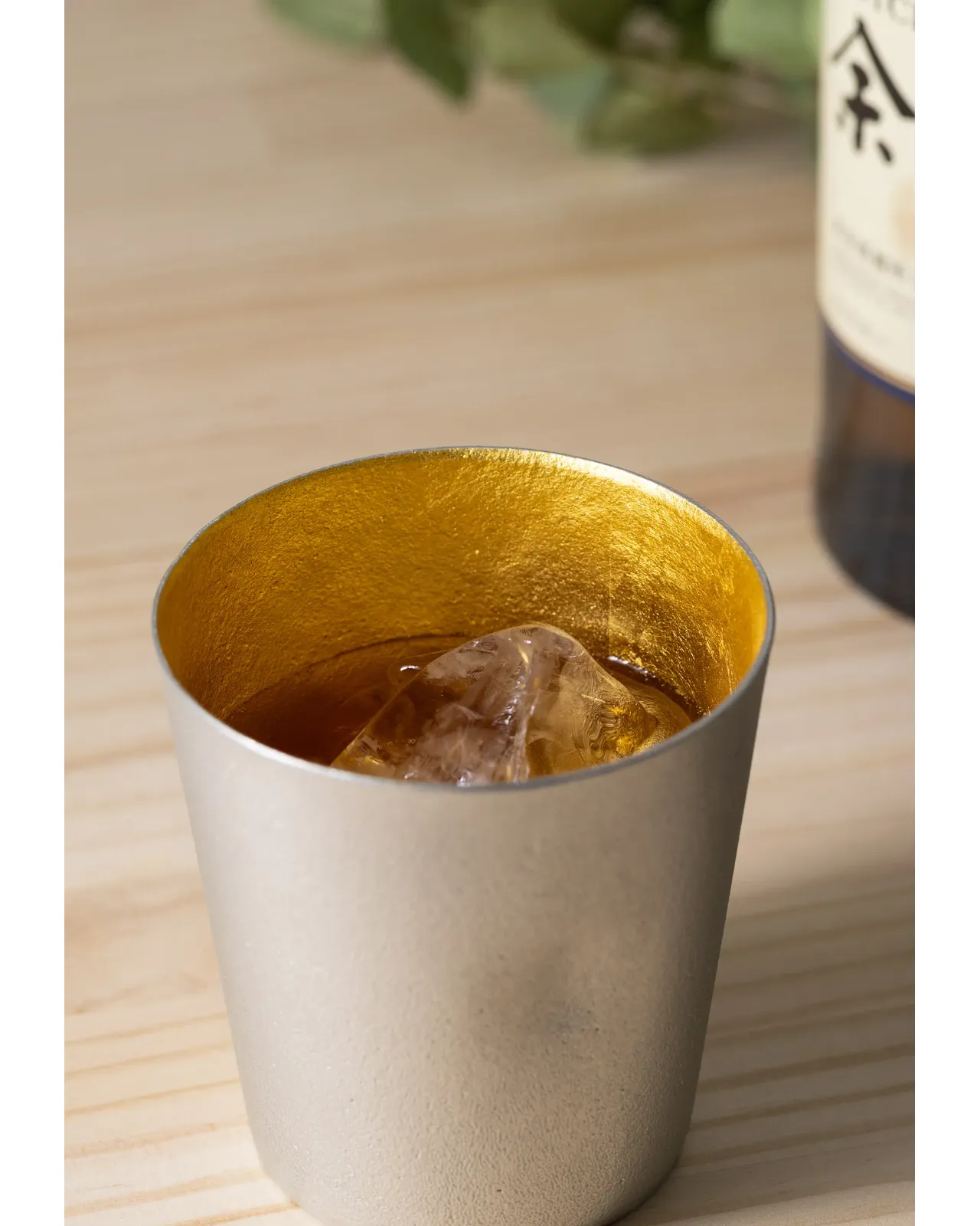 銀純 金属工芸品 705g NAJIMI - タンブラー - 金箔 | Matsuya Ginza