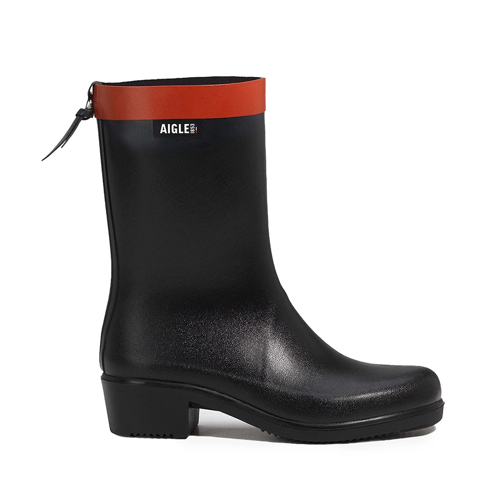 AIGLE Milica Mid Rubber Boots / Platform Mid Boots image