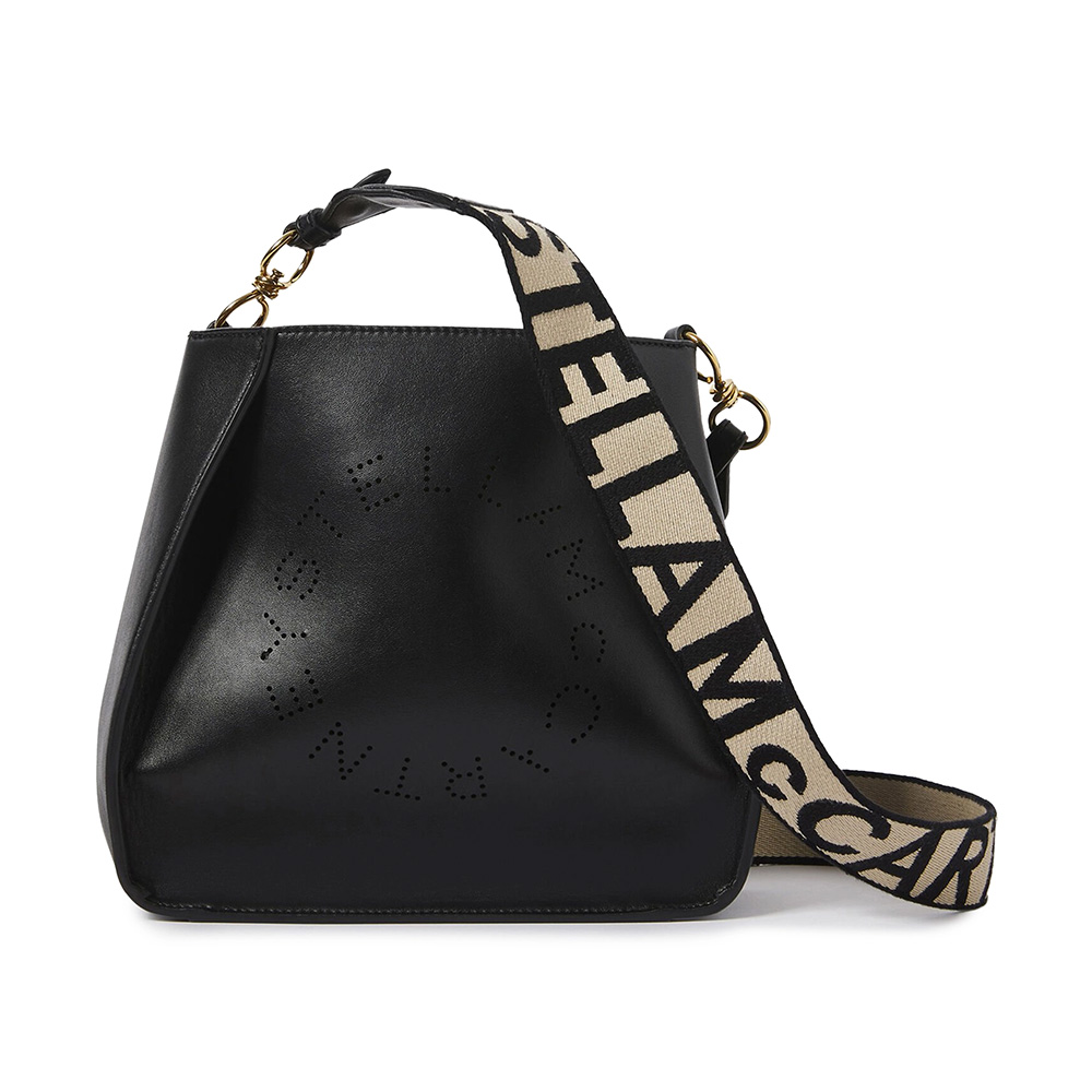 Stella McCartney Logo Crossbody Bag Black image