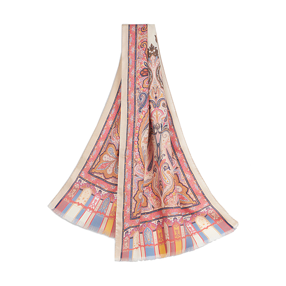 ETRO Printed Silk & Cashmere Shawl Image