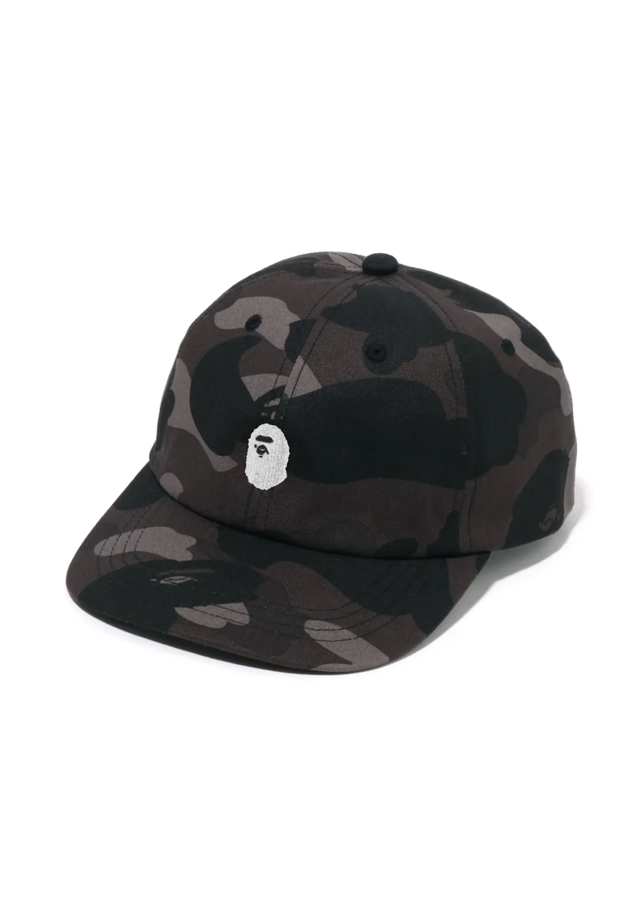 A BATHING APE COLOR CAMO APE HEAD ONE POINT PANEL CAP M