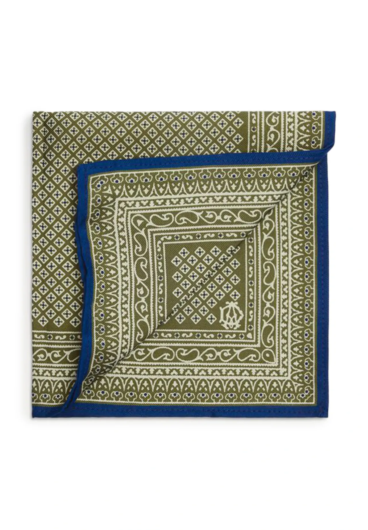 dunhill SILK MICRO DIAMOND NEAT SCREEN PRINT POCKET SQUARE