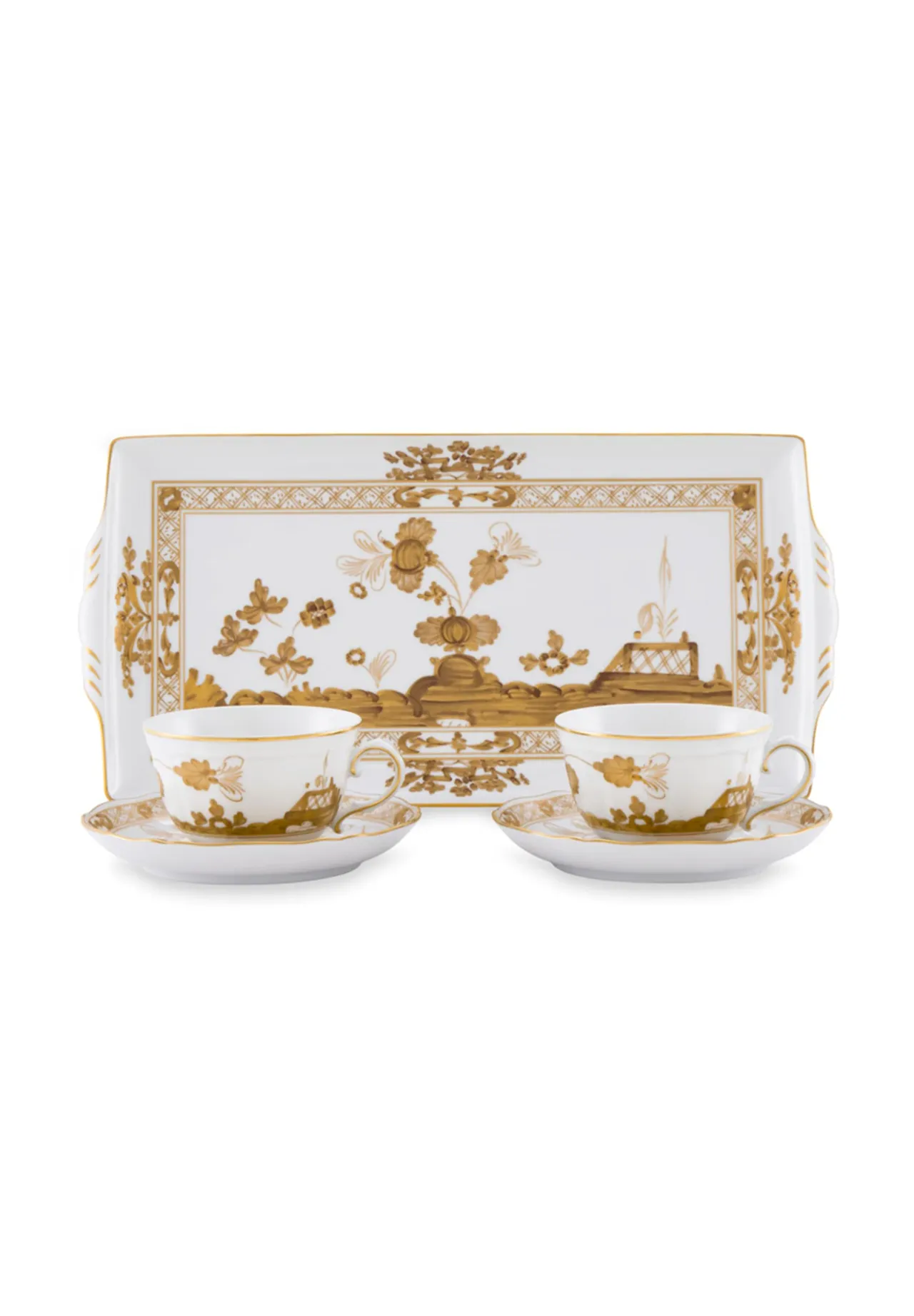 Ginori 1735 Tea Set for two Oriente Italiano Aurum